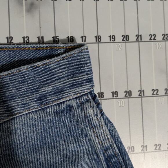 Wrangler Rustler Jeans Mens 34x32 Blue Western Dark Cowboy Farmer Light Denim - Picture 6 of 7